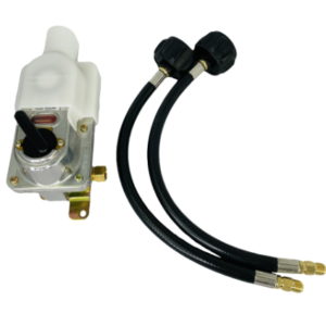 LP propane gas 2-stage automatic converter with pipe regulator for North American RV trailers and RV pressure reducing valve