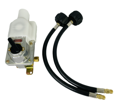 LP propane gas 2-stage automatic converter with pipe regulator for North American RV trailers and RV pressure reducing valve