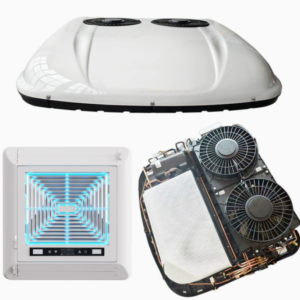 12V 13500BTU Parking AC Heat Pump – Rooftop Cooling & Heating for RV Camper Van