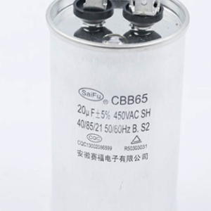 CBB65 Dual Run Capacitor 55/15μF MFD 370V 450VAC Oval AC Motor Running Capacitor for Air Conditioner Compressor Fan HVAC